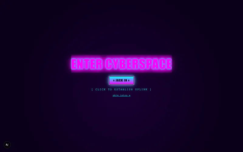 Cyberdeck Neon City — live theme preview